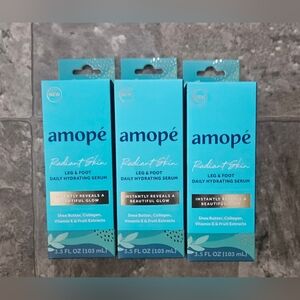3 x Amopé Radiant Skin Leg & Foot Daily Hydrating Serum 3.5 oz BNIB